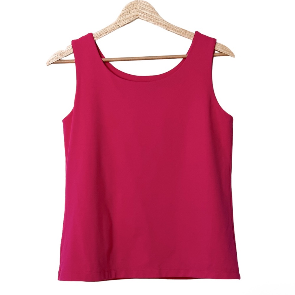 Chico’s Hot Pink Layered Tank Top Shirt — 0/S